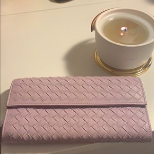 【80% NEW】Bottega Veneta Purple Continental Wallet